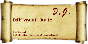 Dörnyei Judit névjegykártya